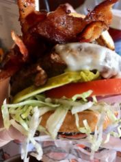 This Bad Daddy burger totally rocked the bacon. Two kinds! Smoked and jalapeno